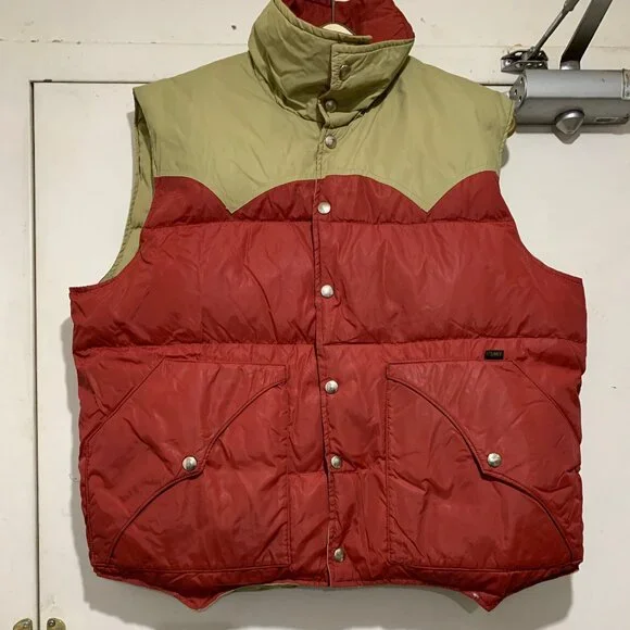 VINTAGE LWL SPORT CHIEF CANADA DOWN FEATHER PUFFER VESTS SIZE L - Picture 1 of 8
